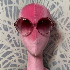 Vogue Pink Round Sunglasses